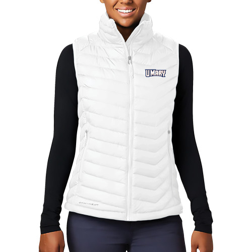  Columbia Womens White Powder Lite Vest - U Mary