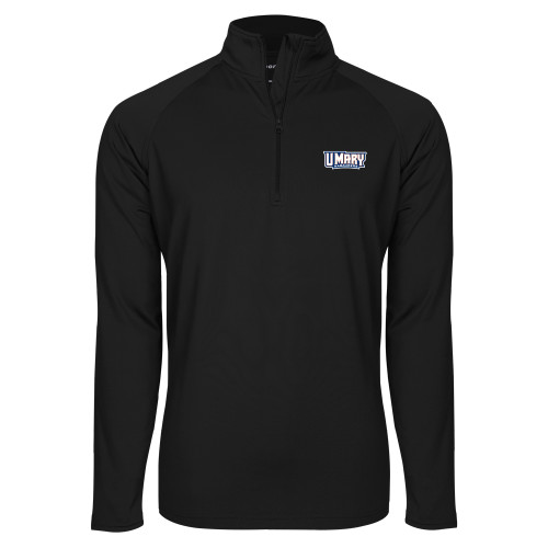  Sport Tek Black Sport Wick Stretch 1/2 Zip Pullover - U Mary Marauders