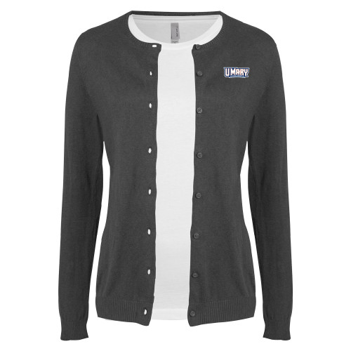  Womens Charcoal Cardigan Sweater - U Mary Marauders