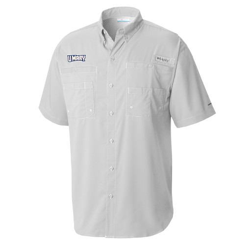  Columbia Cool Grey Tamiami Performance Short Sleeve Shirt - U Mary