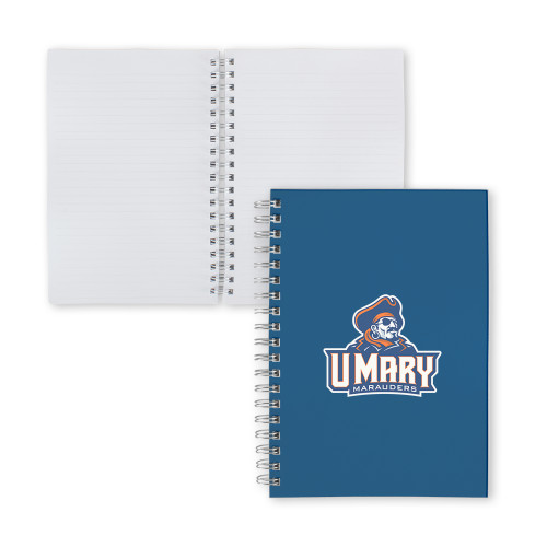  Clear 7 x 10 Spiral Journal Notebook - Primary Athletics Mark