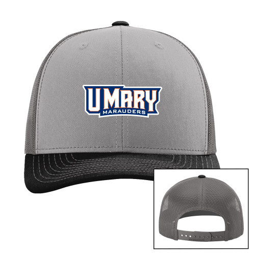  Richardson Grey/Charcoal/Black Trucker Hat - U Mary Marauders