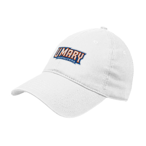  White Unstructured Adjustable Low Profile Hat - U Mary Marauders