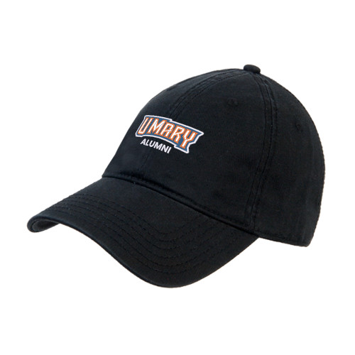  Black Unstructured Adjustable Low Profile Hat - Alumni
