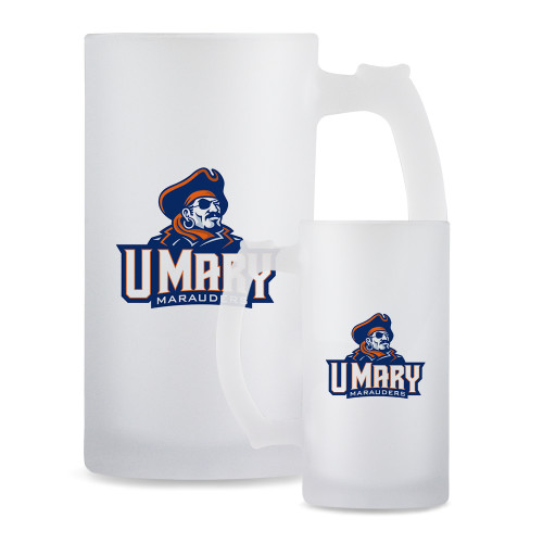  Full Color Decorative Frosted Glass Mug 16oz - Primary Athletics Mark