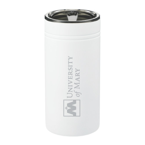  Sherpa Vacuum White Tumbler & Insulator 12oz - University Mark Engraved