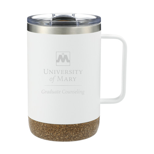  Valhalla Vacuum Insulated Camp White Mug 14oz - Graduate Counseling Engraved