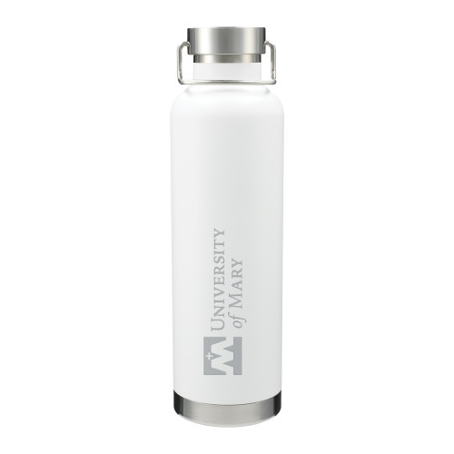  Thor Copper Vacuum Insulated White Bottle 32oz - University Mark Engraved