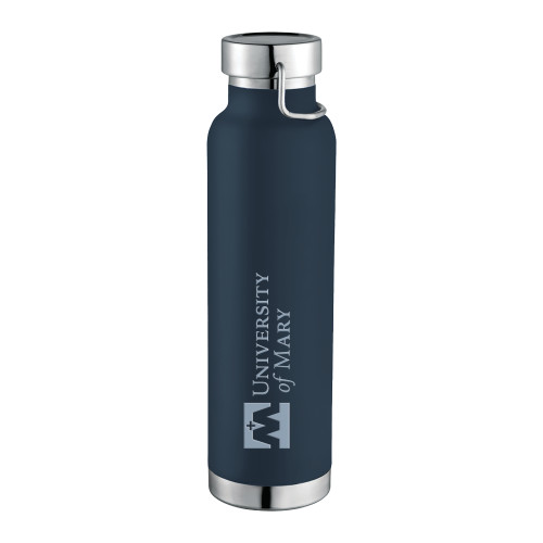  Thor Copper Vacuum Insulated Navy Bottle 22oz - University Mark Engraved