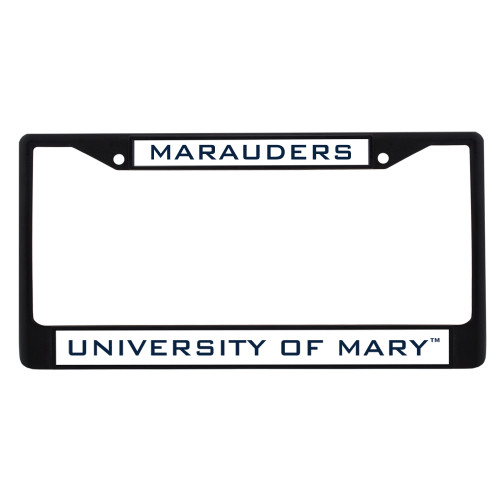  Metal License Plate Frame in Black - Marauders