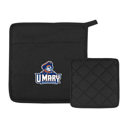  Quilted Canvas Black Pot Holder - Primary Athletics Mark