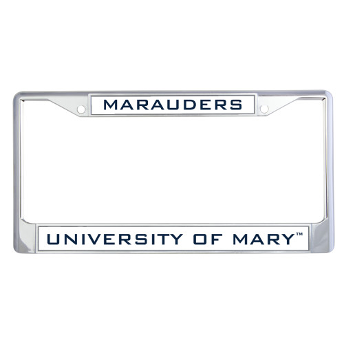  Metal License Plate Frame in Chrome - Marauders