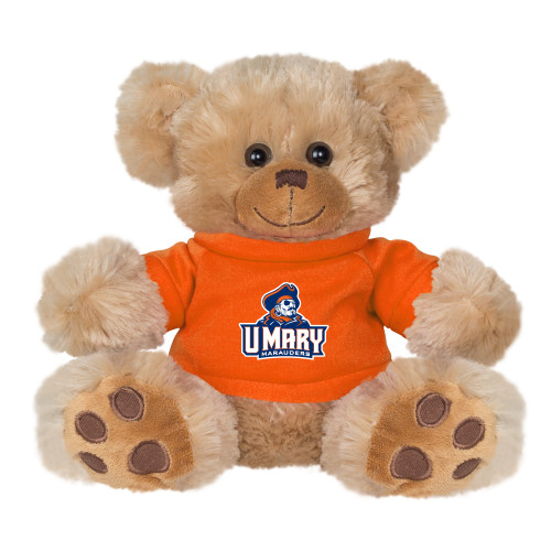  Plush Big Paw 8 1/2 inch Brown Bear w/Orange Shirt - Primary Athletics Mark