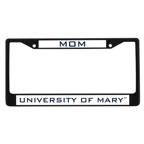  Mom Metal License Plate Frame in Black - Mom