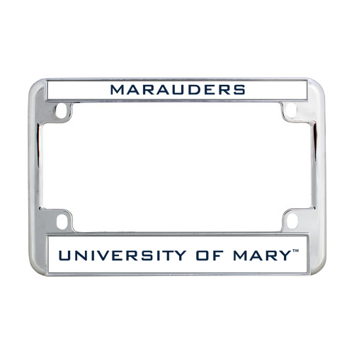  Metal Motorcycle License Plate Frame in Chrome - Marauders