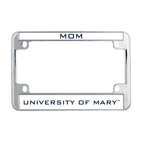  Metal Motorcycle License Plate Frame in Chrome - Mom