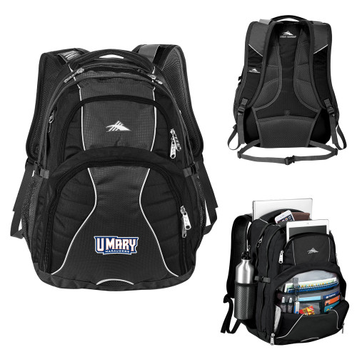  High Sierra Black Swerve Computer Backpack - U Mary Marauders