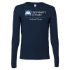 Thumbnail image for  Bella + Canvas Navy Jersey Cotton Long Sleeve T Shirt