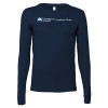 Thumbnail image for  Bella + Canvas Navy Jersey Cotton Long Sleeve T Shirt