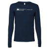 Thumbnail image for  Bella + Canvas Navy Jersey Cotton Long Sleeve T Shirt