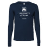 Thumbnail image for  Bella + Canvas Navy Jersey Cotton Long Sleeve T Shirt