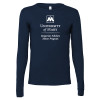 Thumbnail image for  Bella + Canvas Navy Jersey Cotton Long Sleeve T Shirt