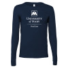 Thumbnail image for  Bella + Canvas Navy Jersey Cotton Long Sleeve T Shirt