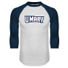 Thumbnail image for  White/Navy Raglan Baseball T Shirt
