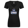 Thumbnail image for  Next Level Womens Black Ideal V Tee