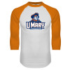 Thumbnail image for  White/Orange Raglan Baseball T Shirt