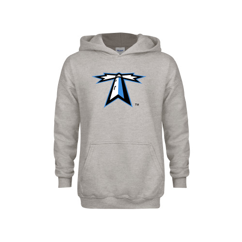  Youth Grey Fleece Hood - Lighthouse