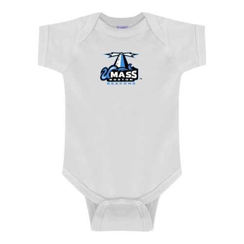  White Infant Onesie - Primary Logo