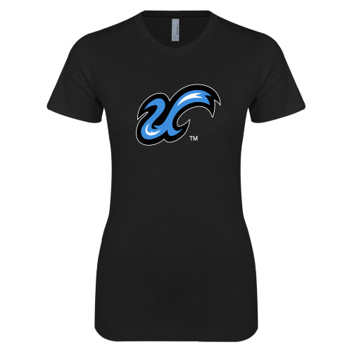  Next Level Womens Black Boyfriend Tee - The U