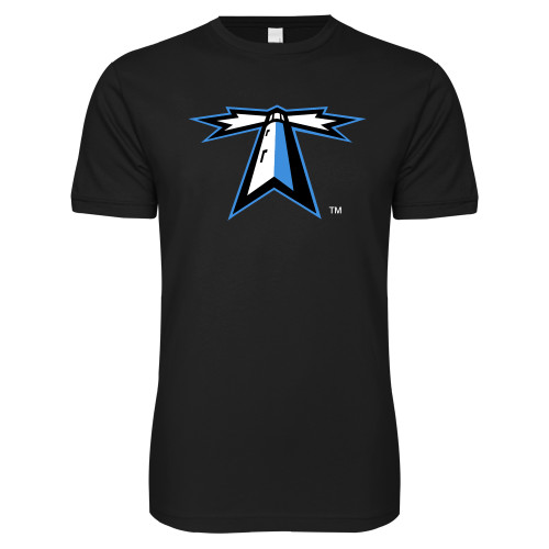  Next Level Black SoftStyle T Shirt - Lighthouse
