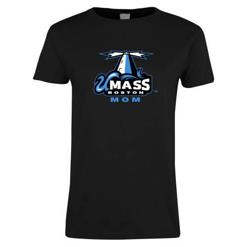  Womens Black Short Sleeve Tee - Mom
