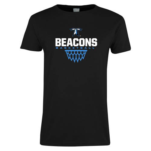  Womens Black Short Sleeve Tee - Beacons Basketball Net