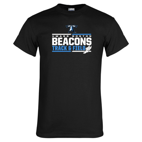  Black T Shirt - Beacons Track and Field Stacked