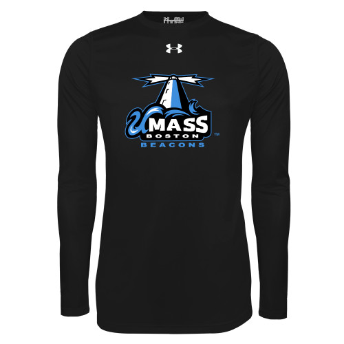  Under Armour Black Long Sleeve Tech Tee - Primary Logo