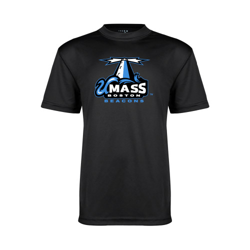 Youth Performance Black Tee - Primary Logo