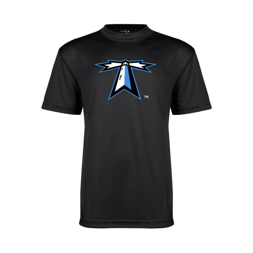  Youth Performance Black Tee - Lighthouse