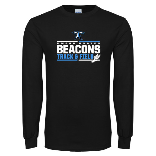  Black Long Sleeve T Shirt - Beacons Track and Field Stacked