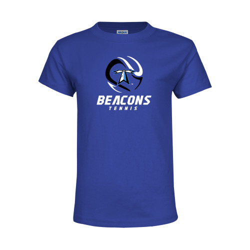  Youth Royal T Shirt - Beacons Tennis Abstract Ball