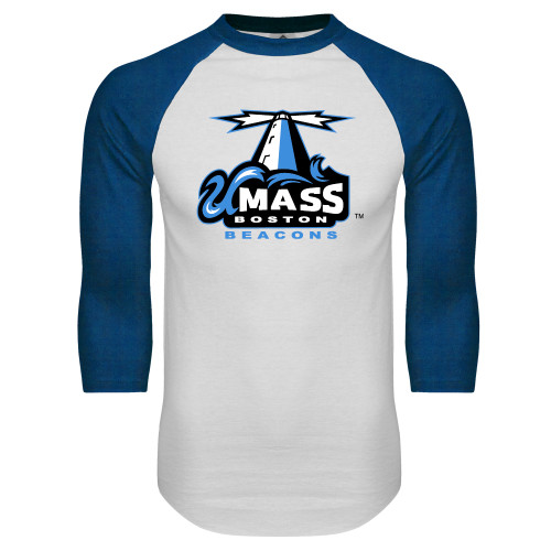 Main Image for  White/Royal Raglan Baseball T Shirt