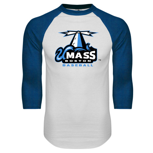 Main Image for  White/Royal Raglan Baseball T Shirt