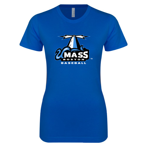  Next Level Womens Royal Boyfriend Tee - Baseball