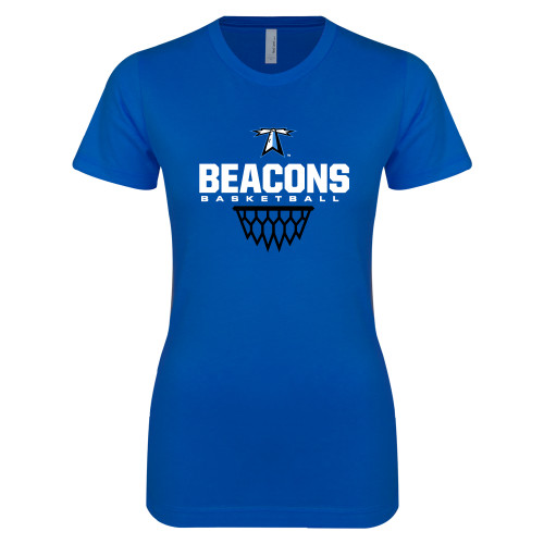  Next Level Womens Royal Boyfriend Tee - Beacons Basketball Net