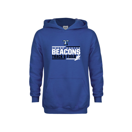  Youth Royal Fleece Hoodie - Beacons Track and Field Stacked