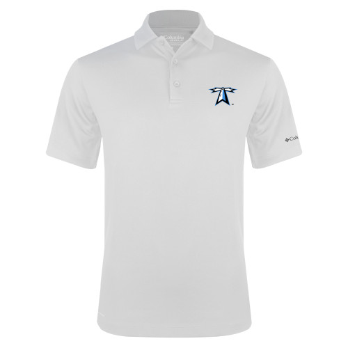  Columbia White Omni Wick Drive Polo - Lighthouse