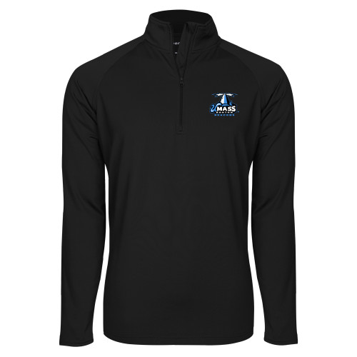  Sport Tek Black Sport Wick Stretch 1/2 Zip Pullover - Primary Logo