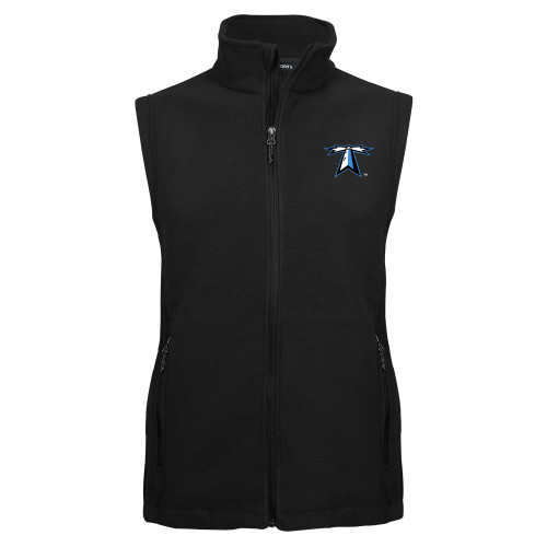  Black Fleece Full Zip Vest - Lighthouse
